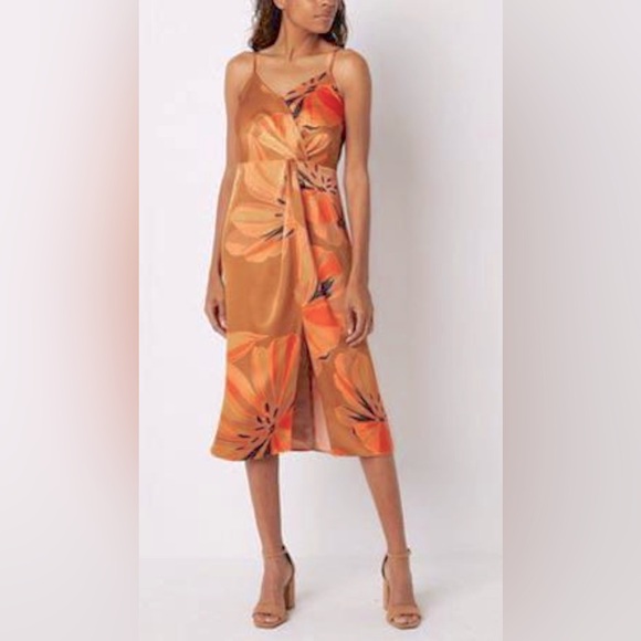 Worthington Dresses & Skirts - Worthington tropical print sleeveless slip dress Sz small